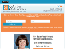 Tablet Screenshot of andesandassociates.com
